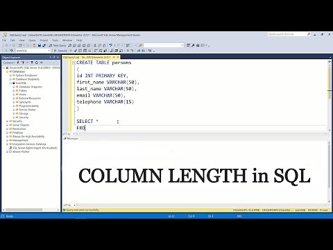 How to get COLUMN LENGTH in SQL