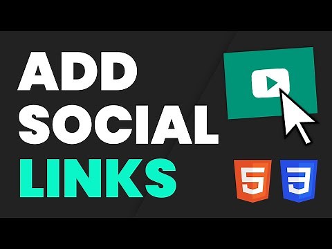 Easily Add Social Media Icon Links to Your Website with HTML & CSS