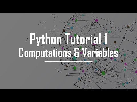 Python Tutorial 1 - Computations and Variables (Computational Physics for Absolute Beginners