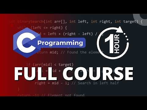 C Programming Full Course in 1 Hour | From Basics to Advanced | CODE WITH ME