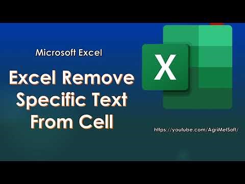 Excel Remove Specific Text From Cell | specific string | Specific Characters