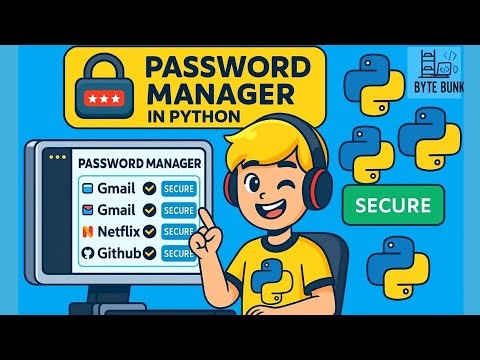 🔐 Build a Password Manager in Python | Python Mini Project for Beginners (code + explanation)