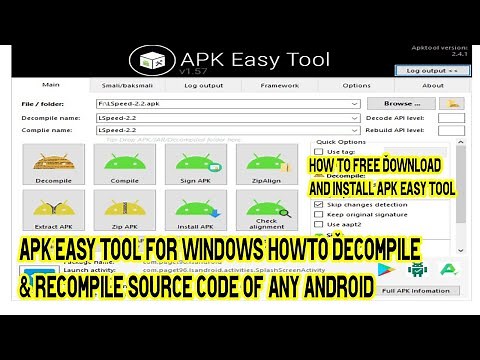 Apk Easy Tool for Windows | How To Decompile & Recompile Source Code Of Any Android #ApkEasytool
