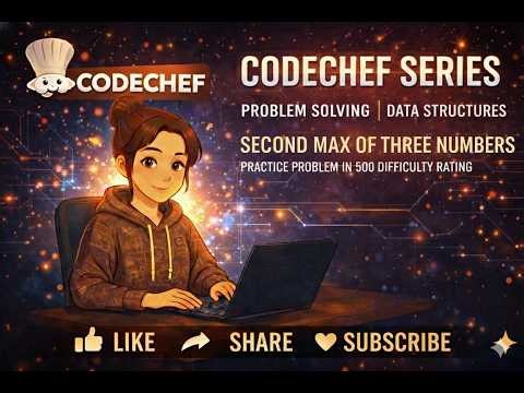 CodeChef Series | Second Max of Three Numbers | Practice Problem in 500 difficulty rating
