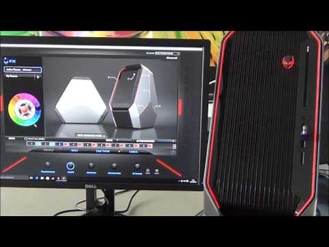 Alienware area 51 r2 how to change the colours of the machine chassis