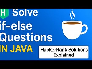 👉 Solve HackerRank if-else Questions in Java | HackerRank Solutions Explained