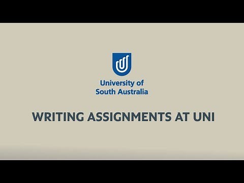 Study Help: Writing Assignments at Uni