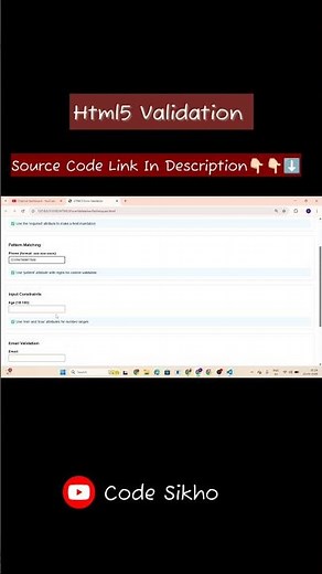 HTML5 Forms Tutorial for Beginners #webdevelopment #html5 #frontenddeveloper Code Sikho with AJ