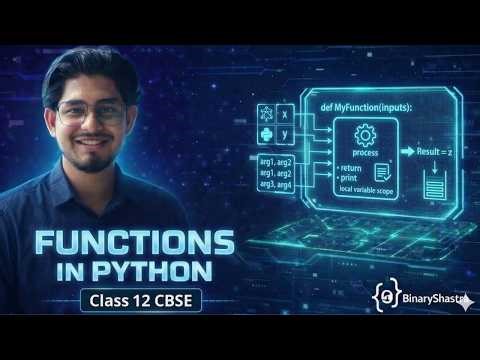 Functions in Python | Class 12 CS | CBSE | Python Functions Explained | Part 1 | #functionsInPython