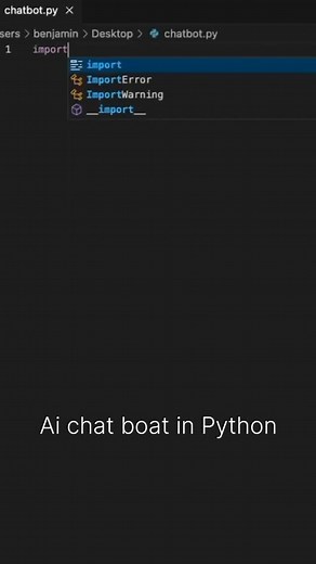 AI agent · Data Science · Web · Apps on Instagram: "Creating an AI chatbot in Python is easier than ever, thanks to free tools like NLTK, ChatterBot, and OpenAI’s GPT API. Here’s a simple guide to building your chatbot for free Step 1: Install Required Libraries First, install the necessary Python libraries using pip: pip install nltk chatterbot chatterbot_corpus Step 2: Import Dependencies Create a Python script (chatbot.py) and import the required libraries: from chatterbot import ChatBot from