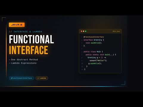 Functional Interface in Java | Lambda Expression | Java 8 | Full Explanation with Examples
