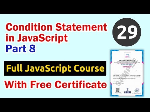 Condition Statement in JavaScript Part 8