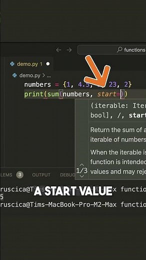 How to use the sum function in Python