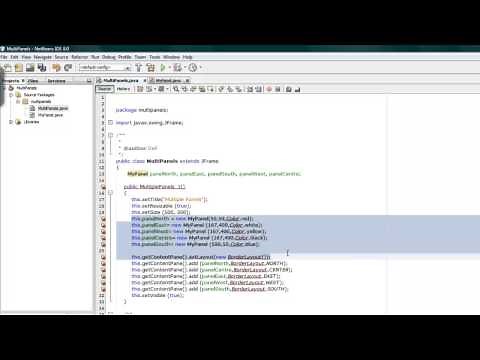 Mutiple panels in Java using Netbeans 1