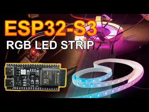 Control RGB LED Strips with ESP32 S3 | Complete Beginner Guide + Code!