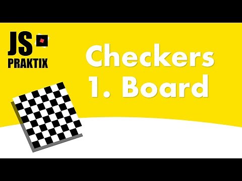 Checkers - 1. Board - JavaScript simple game coding