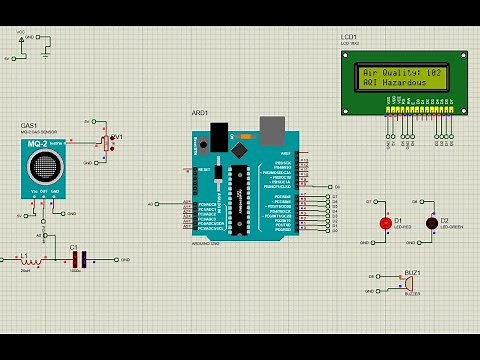 Air Quality Monitoring System Using Arduino || Proteus Simulation || Step-by-Step Guide