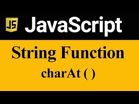 charAt Method in JavaScript (Hindi)