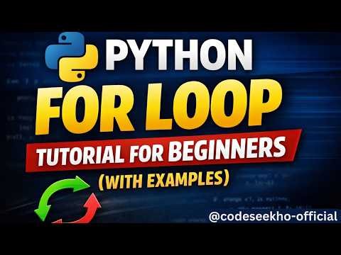Python For Loop in 10 Minutes (5 Easy Examples) | 2026 🔥