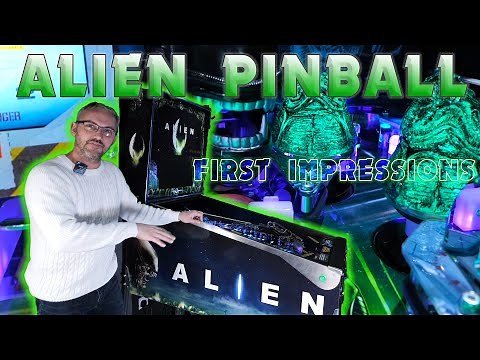 Look what just arrived at my house!! A Pinball Brothers Alien | Basic review & playfield tour