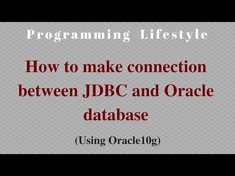 JAVA: How to make connection between JDBC and Oracle database(Using Type 4 Driver)