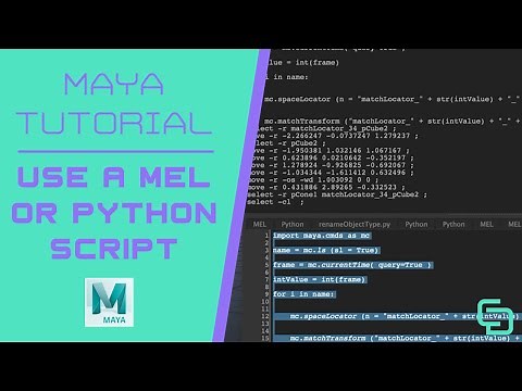 How To Use Scripts In Maya [MEL and Python] + free script example