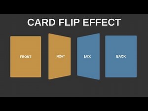Card Flip Effect (HTML & CSS)