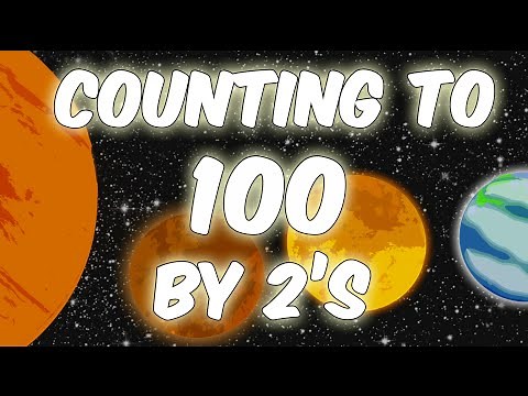 Counting with Planets | Counting to 100 by 2's | Counting by 2's | Count by 2's to 100