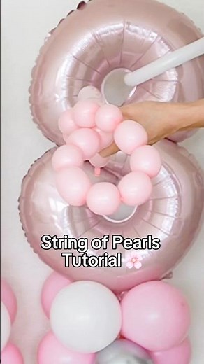 How to Create a Stunning String of Pearls Balloon Design | Balloon Decoration Tutorial ✨