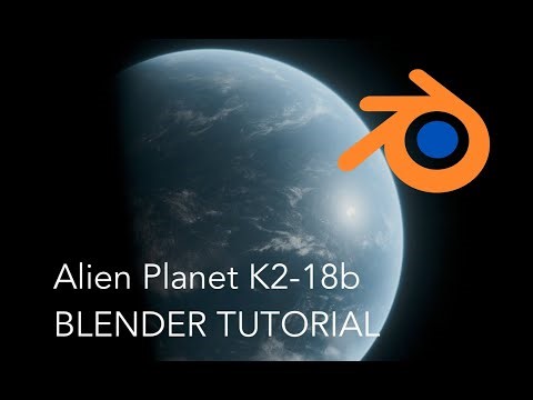 How to make the Alien Planet K2-18b in Blender! [BEGINNER TUTORIAL]