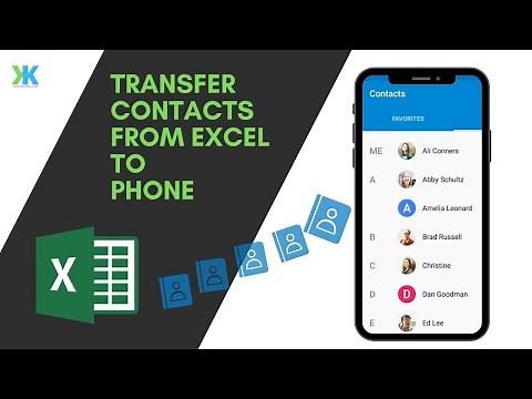Transfer Contacts from Excel sheets to Phone(Android/iOS/Tab) 2021