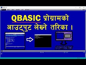 How to write output of QBASIC Program