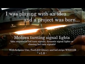 Modern turn lights - Arduino, FastLED and WS2812B