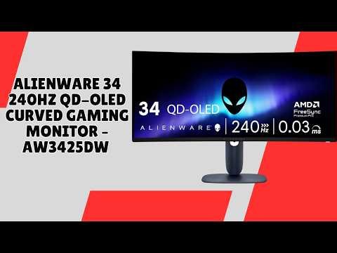 Immersive Curved Monitor Experience – Alienware AW3425DW Gaming Monitor – REVIEW