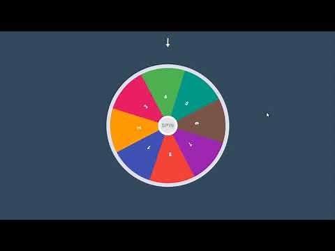 Awesome Spinning Wheel Using HTML, CSS & JavaScript