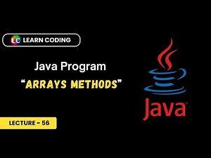 Arrays Class Methods in Java | Arrays methods- sort(), equals() and copyOf()