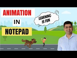 LEARN ANIMATION IN NOTEPAD || ANIMATION BANANA SEEKHE NOTEPAD MAIN