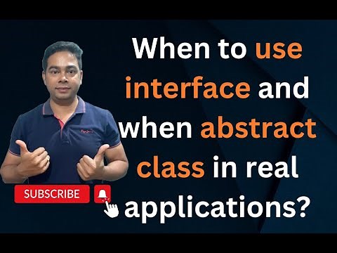 When to use Abstract class and Interface in real application in java by Naren