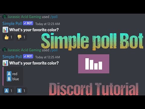 Discord Simple Poll bot How to download the and set up the easiest Poll bot