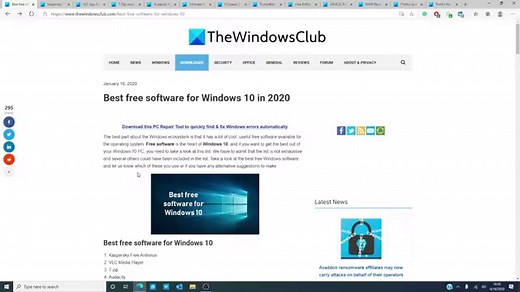 Best free Software and Programs every Windows 11 PC should have