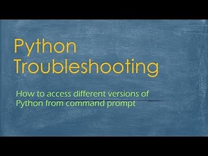 How to install, run Python from the cmd