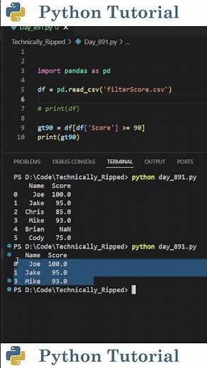 Filtering DataFrames With Missing Values | Python Tutorial