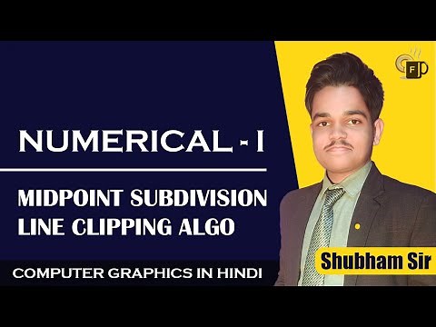 Lec-5.6 Numerical Midpoint Subdivision Line Clipping Algorithm in Computer Graphics