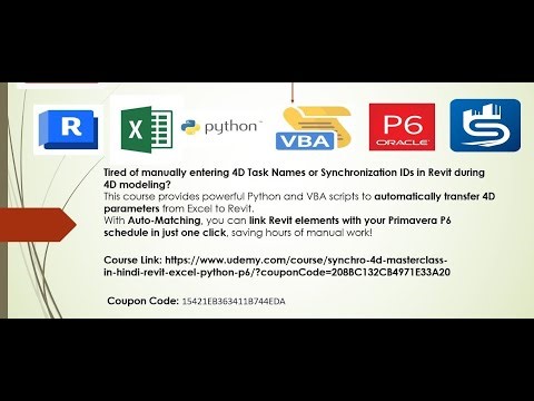 Synchro 4D: Part-10 Lecture 10 Inside Synchro 4D Apply Auto Linking Using Element ID & Task Name