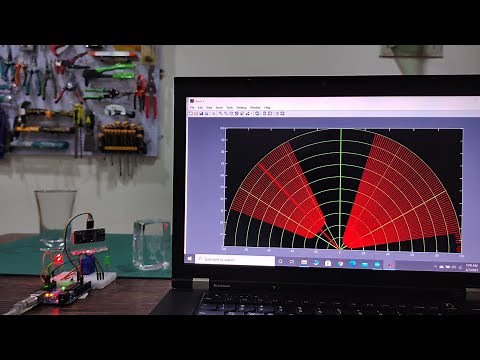 how to make Radar System using Arduino and Ultrasonic Sensor | Matlab Radar