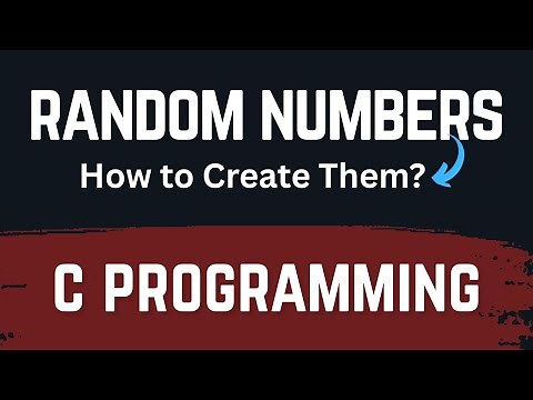 How to Generate Random Numbers in C | Using rand(), srand(), and time() for Unique Sequences