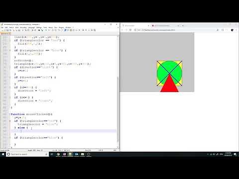 Beginner p5.js Lesson 4 - Respond to Mouse Events, object follow mouse