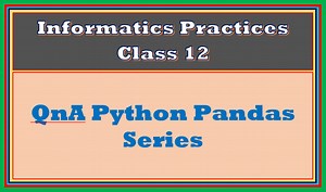 Important QnA Pandas Series IP Class 12 | TutorialAICSIP