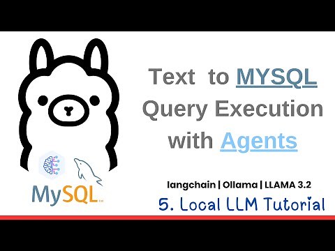 Local Text to SQL (MySQL) Query LLM App with LLAMA 3.2, Ollama and Langchain
