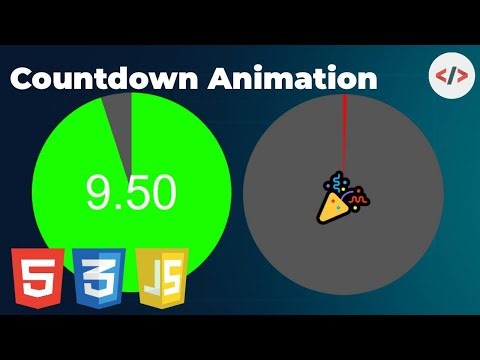 ⏳ Animated Countdown Timer Using HTML, CSS & JavaScript (Under 3 Minutes!)